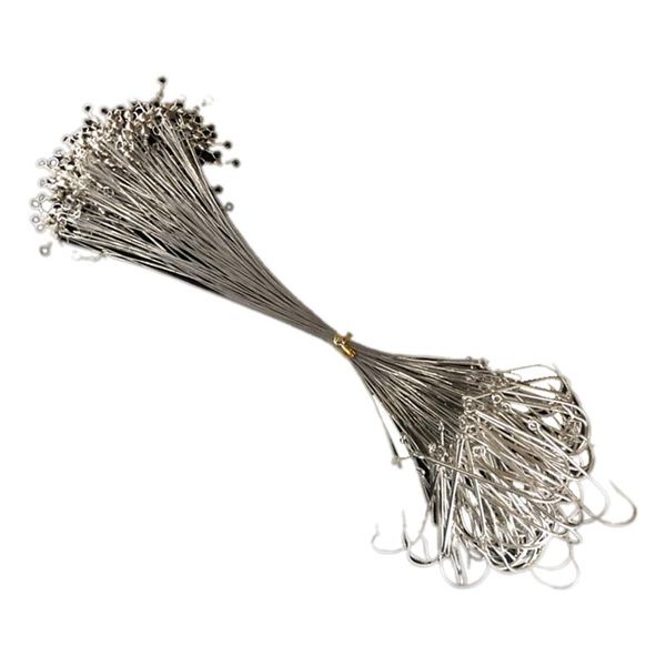 

100pcs fishing hair rigs fishing line leader with hook accessories