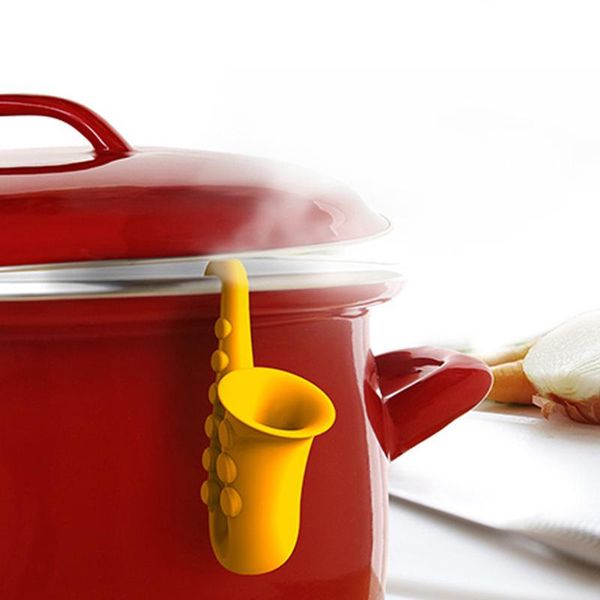 

spoons 3pcs bracket spoon holder and steam holder, silicone flared pot cover can prevent overflow anti-overflow kitchen tool