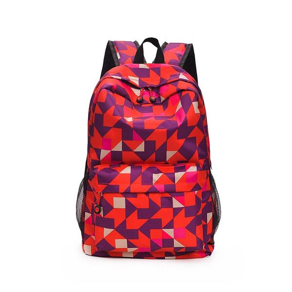 

2021 new printing backpack women men lattice trend teenagers middle school bag couples back pack travel backpack college