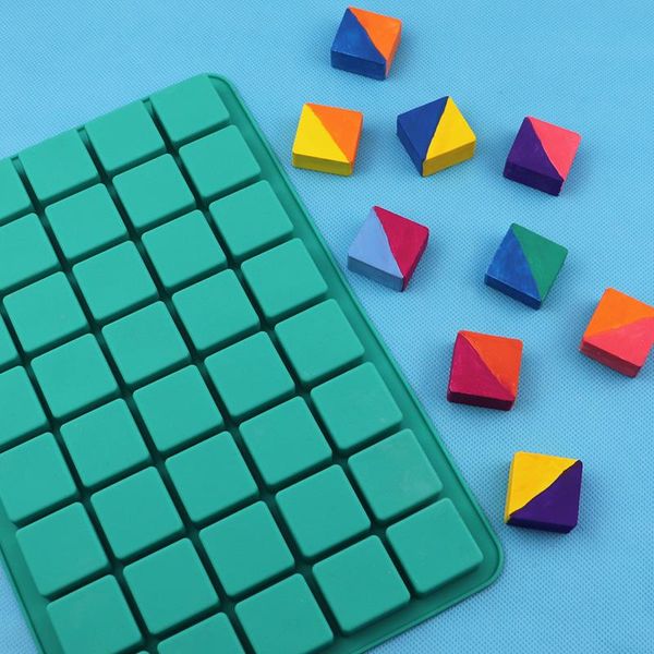 

baking moulds 40 even square chocolate mold silicone handmade cake xg369