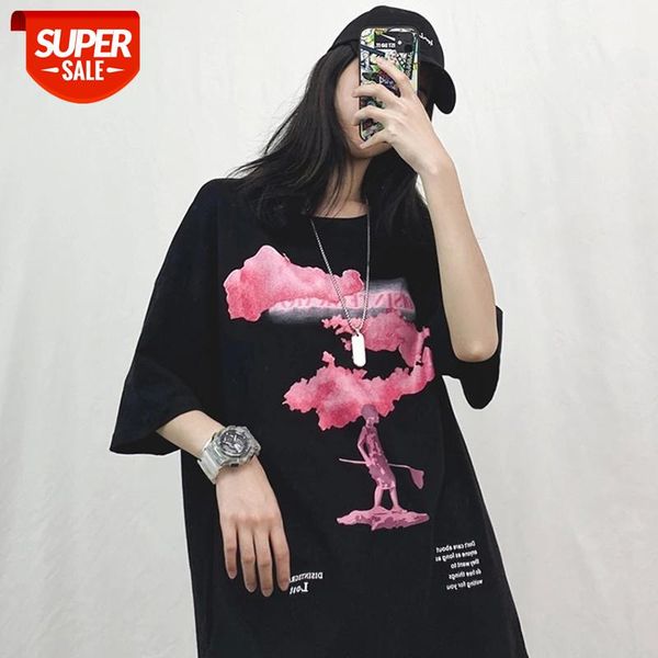

new t shirt women cartoon harajuku black short sleeve tshirts fashion 2021 summer women's high street tee oversized #pb7z, White