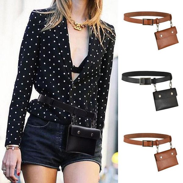 

waist bags womens belt bag pu leather mini round ring envelope shoulder purse phone wallet travel pouch
