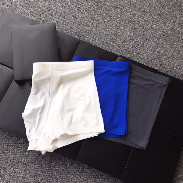 

3pcs men boxer underpants men's underwear new style mens boxers fashionable men boxers short male underpants white blue grey, Black;white
