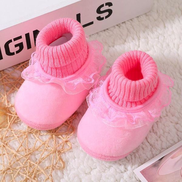 

first walkers born baby girl soft shoes soled lace solid print weave footwear crib casual cotton for girls without zapatos