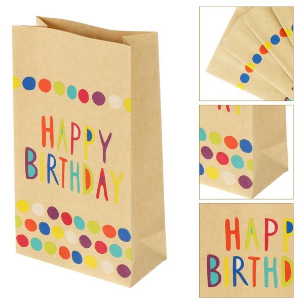 

gift wrap 1 set 36 pcs birthday bags candy packing paper wrappers (beige)