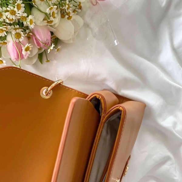 

evening bags fashion all-match leather shoulder bags retro simple solid color women's purse chain cream bag crossbody handbag 7fyr