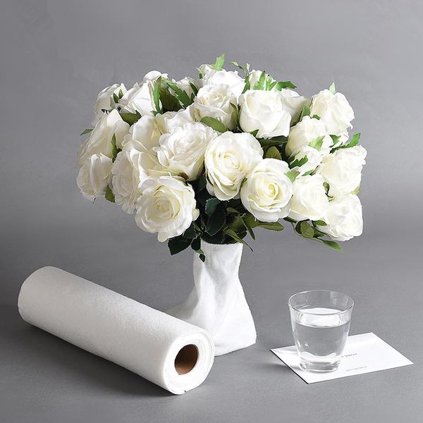 

other arts and crafts 10pcs/roll water-retaining cotton bouquet wrapping paper fresh flowers keeping root maintenance material 25x30cm