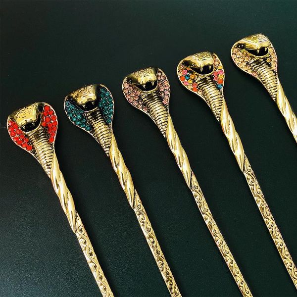

hair clips & barrettes vintage snack pins rhinestone stick clip crystal women metal accessories jewelry, Golden;silver