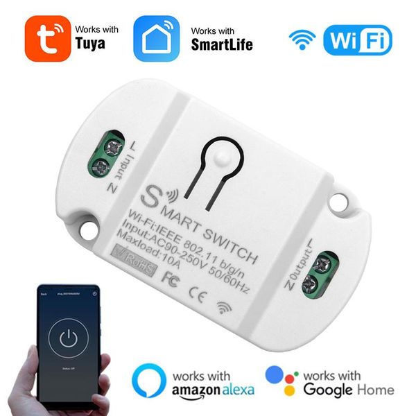 

smart home control tuya interruptor wifi switch timer 10a 16a wireless switches automation voice via alexa google