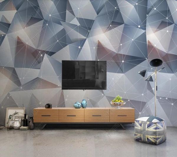 

wallpapers papel de parede modern minimalist geometric figure 3d wallpaper mural,living room tv wall bedroom papers home decor