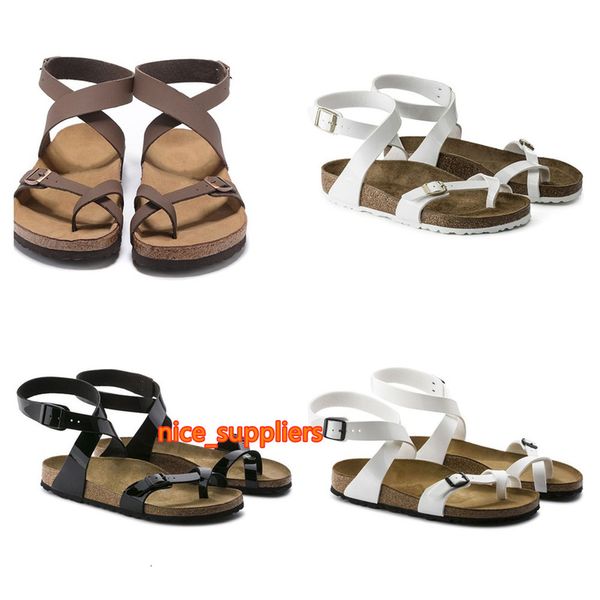 

birk's brand orlando women s flat heel slipper summer men beach classic casual ventilation comfortable genuine leather, Black