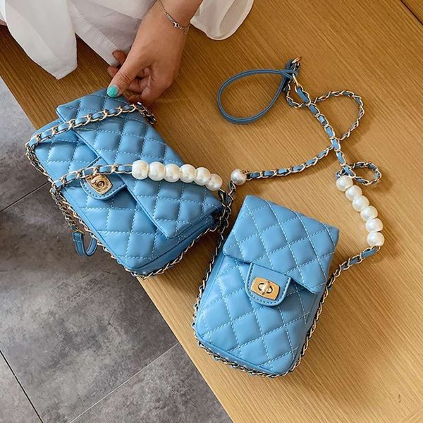 

hbp luxury designerlingge xiaoxiang pearl style chain messenger bag