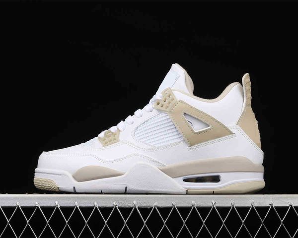 

sand jumpman 4 4s fashion shoe white gold mens womens basketball shoes