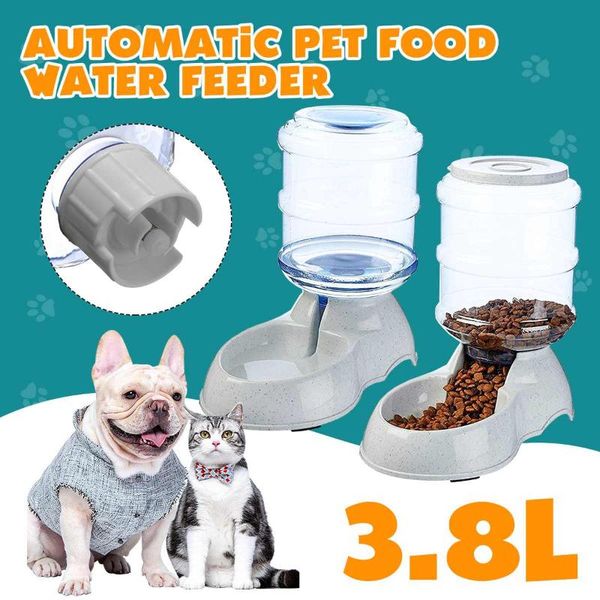 

cat bowls & feeders 3.8l dog bowl tableware pet food water frame antiskid supplies feeding with drinking
