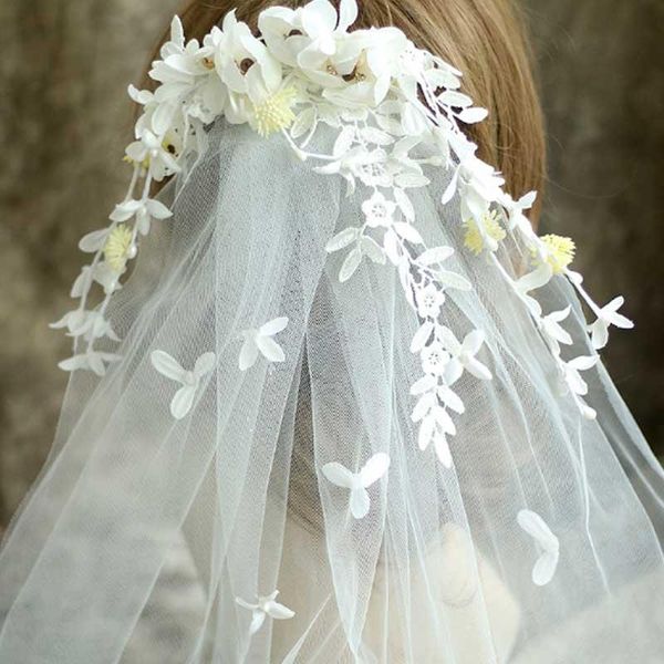 

hair clips & barrettes arrival leaves and flower bridal veils amazing lovely wedding accessories beach bohemian goods ea, Golden;silver