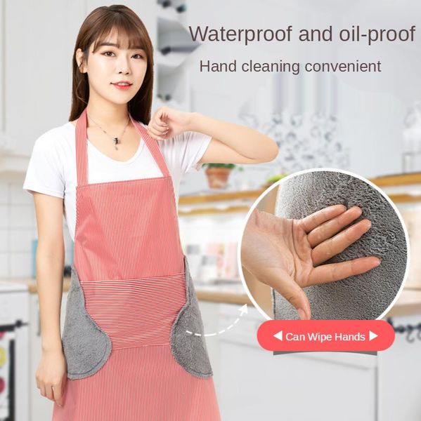 Фартуки WiPable Fronon Custom Logo Printing Реклама для кухни Кухня Выпечка чистый водонепроницаемый масло- доказательство для женщины
