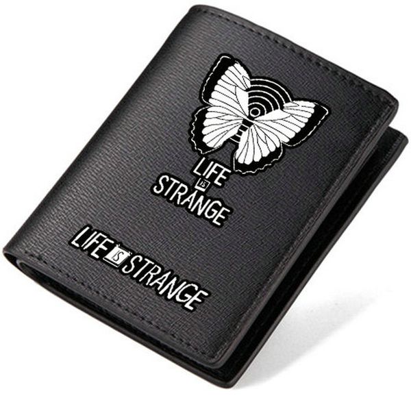 „Life is Strange“-Geldbörse „What If“-Geldbörse, Foto-Geldtasche, „Butterfly Game“-Geldbörse aus Leder, bedrucktes Notizetui