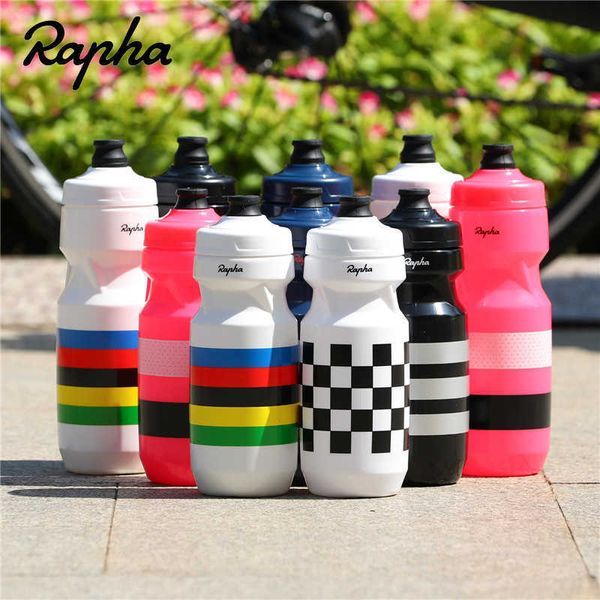 Rapha 610-710ml Bicicleta Garrafa de Água Ultraleve Pap de Vazamento PP Bebida Bebida de Garrafa de Água Bicicleta Boca Boca Boca De Ciclismo Garrafa de Água Y0915