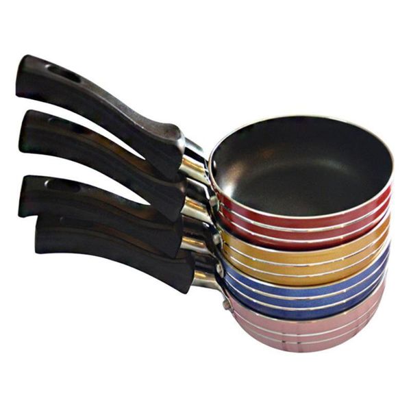

pans mini fried eggs saucepan small frying pan flat non-stick cookware roasting (random color)