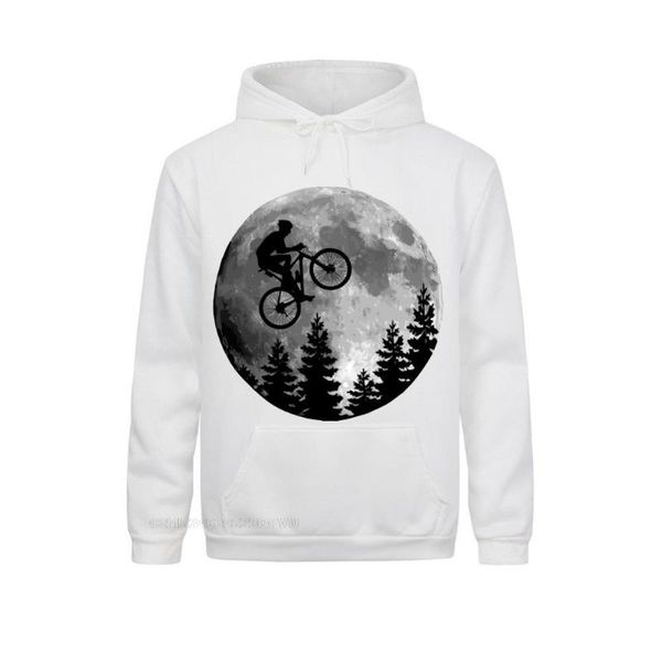 

men's hoodies & sweatshirts cool moon mountain bike hoodie men mother's day mtb biker cyclist graphic oversized pre-shrunk biking, Black