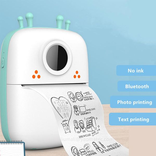 

printers portable mini thermal printer wirelessly bt 203dpi po label memo wrong question printing with usb cable imprimante