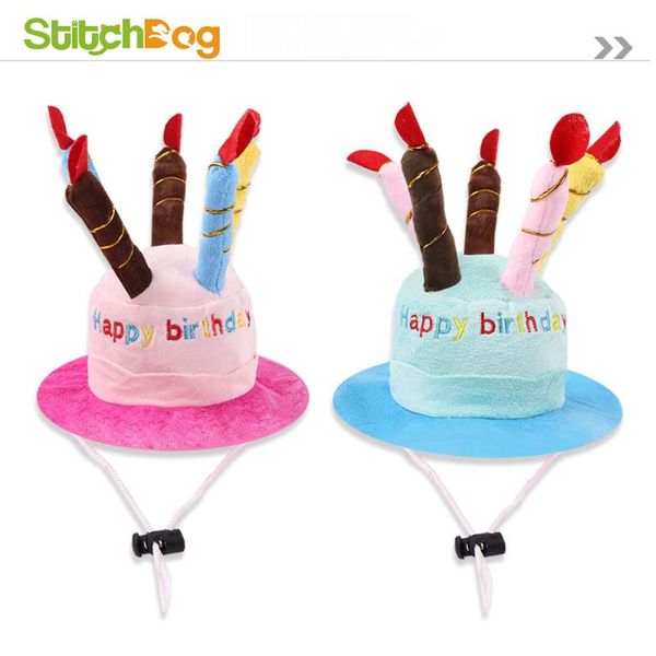 

dog apparel cute pet transformation hat birthday cake cat wear