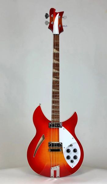 

custom blue 4 strings cherry 4005xc electric bass guitar