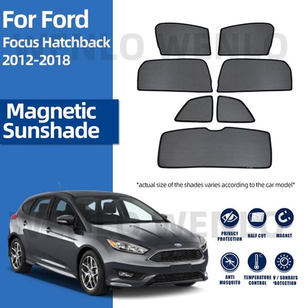 

car sunshade for focus hatchback 2012-2021 sunlight sunscreen mesh windshield sun blind protective protection curtain