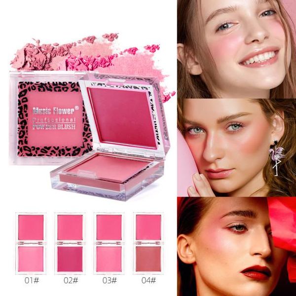 

blush music flower palette face makeup bronze cheek matte blusher powder long-lasting cosmetics silky pigments drop