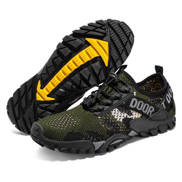 Aqua Schuhe Männer Gleitschutz Klettern Wandern Schuhe Sommer Atmungsaktive Sport Turnschuhe Schnell Trocken Wasser Schuhe für Strand Angeln Surfen Y0714