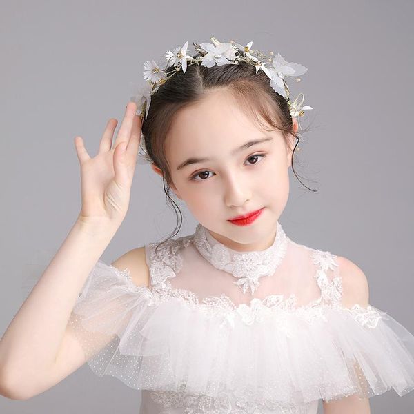 

headpieces the princess sen series cute girl show headband wedding beautiful wreath super fairy child crown headdress summer, Silver
