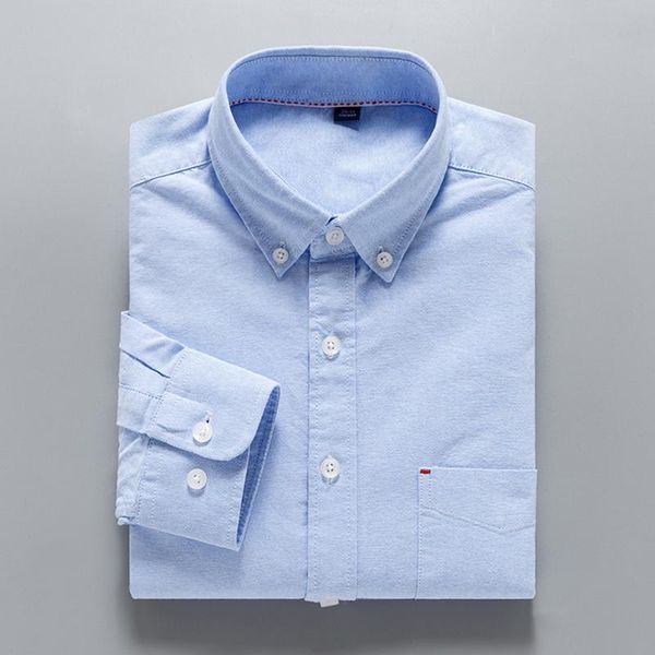 

men's casual shirts excellent quality100% cotton oxford soft comoftable long sleeve leisure solid plain men business, White;black