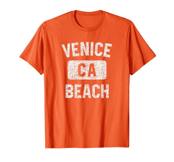 

venice beach gym style distressed white print t-shirt, White;black