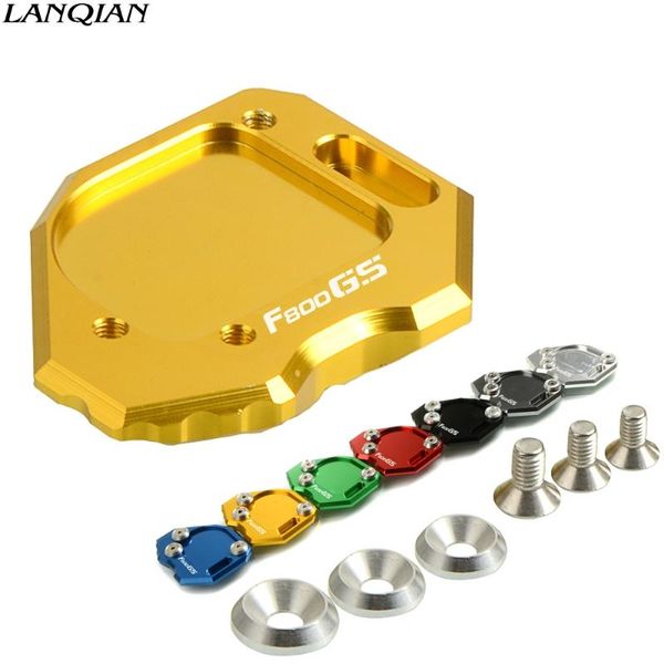 

motorcycle extension support plate kickstand side stand enlarge pad for f800gs f800 f 800 gs 2008 2009 2010 2011 2012 - 2021