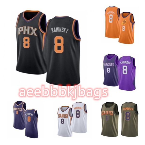 

2021 frank custom men women youth 8 kaminsky basketball jerseys red blue jersey leave number name, Black;red