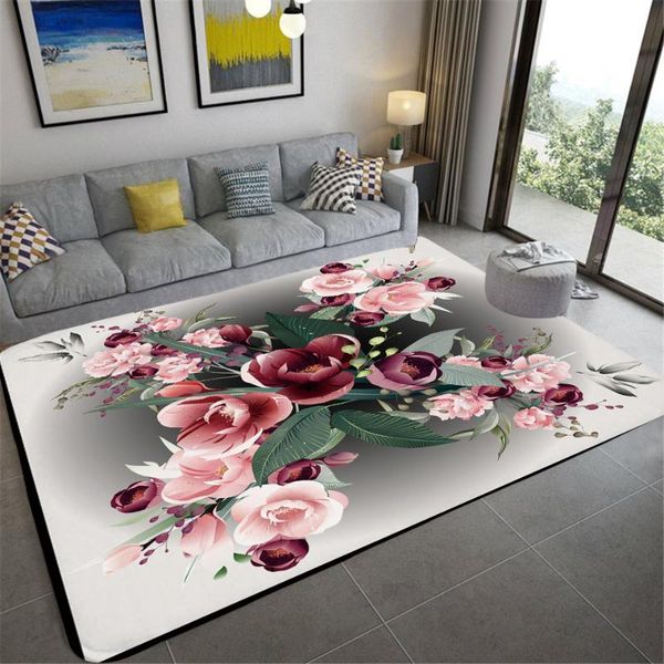 

carpets bloem gedrukt tapijt sofa grote tapijten slaapkamer carpet home rug decoration salon for living room bedroom
