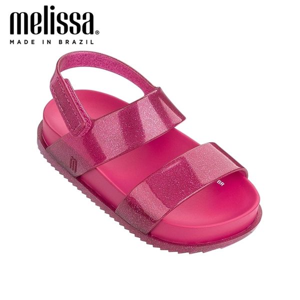 

mini melissa summer beach sandal girl boy jelly shoes sandal baby shoes melissa sandals kids shoes girls toddler sandals 210306, Black;red