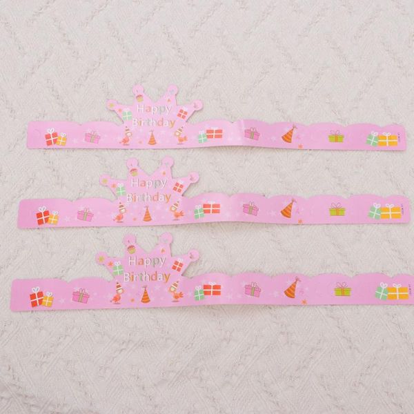 

party hats 25pcs paper crown tiling birthday caps for kids and adults accessory