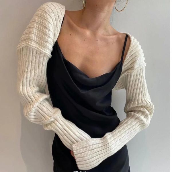 

women's knits & tees fashion women outer shawl loose bat sleeves european and american knitted cardigan sweater girl female a359, White