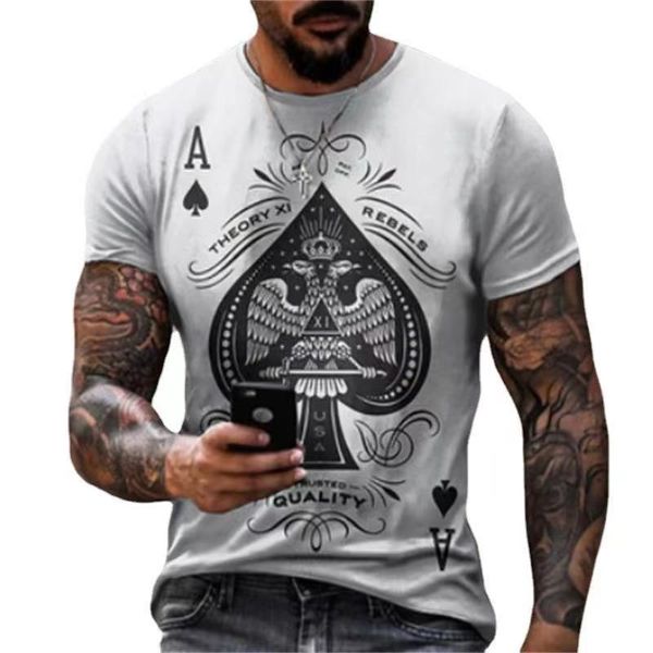 

men fashion summer 3d print compass t-shirt hip hop style big size t-shirt cross style short mouwen clothing xxs-6xl, White;black