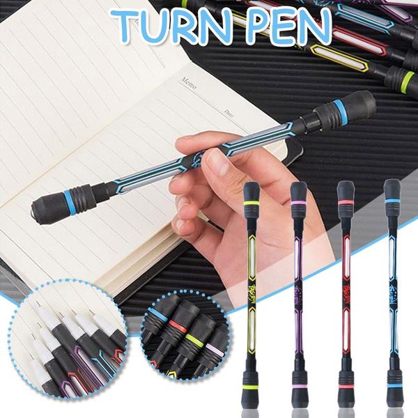 

party favor creative spinning pen students gaming rotating erasable blue ink for beginner practice tools kids toy stationery gifts