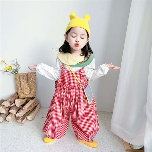 

2021 spring and autumn new baby's trousers for girls, Blue