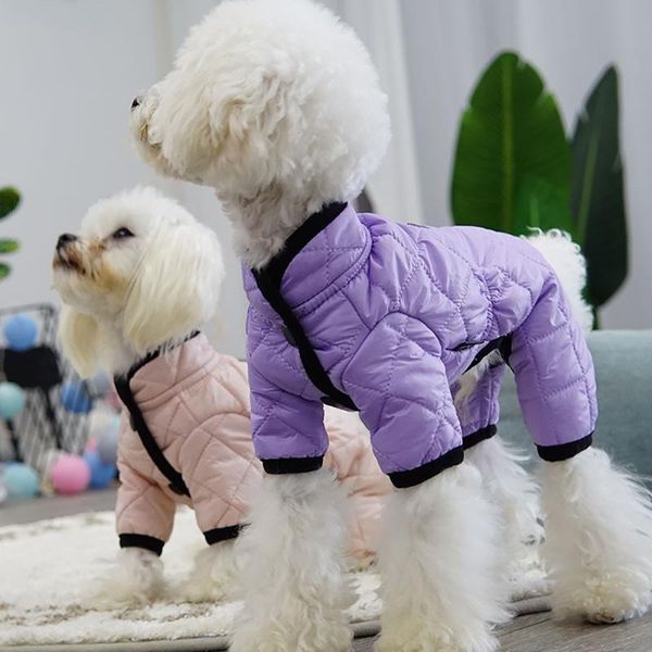 

dog apparel cotton clothes and cat four leg jacket autumn winter coat for pet