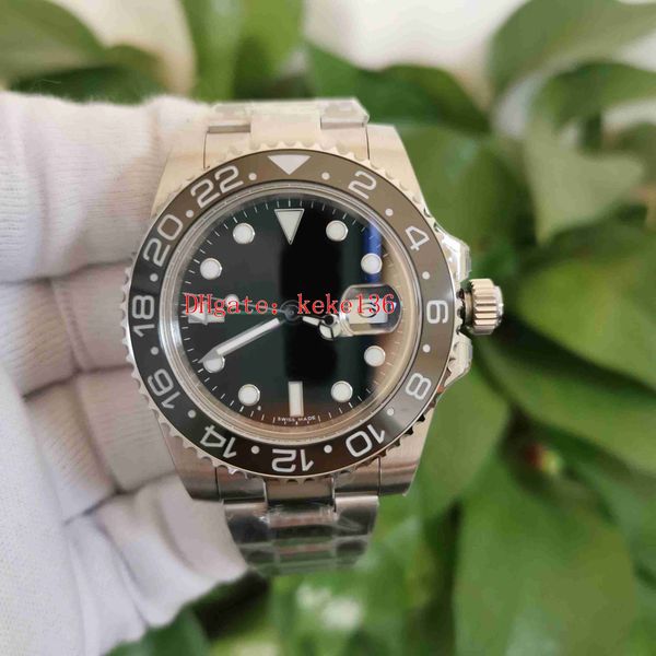 

bp factory watches men wristwatches 40mm gmt 116710 116710ln ceramic bezel 2813 movement mechanical automatic mens watch, Slivery;brown