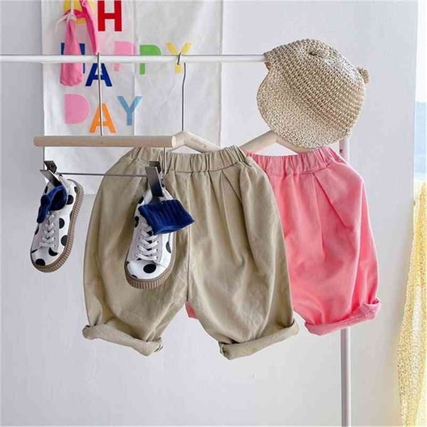 

summer arrival girls fashion cotton pants kids fifth 210528, Blue