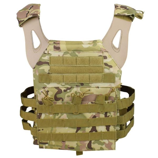 

jpc plate carrier molle tactical vest outdoor equipment cs wargame paintball body armor combat hunting vests, Camo;black