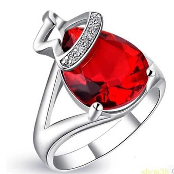 

noble red*purple*blue color diamond waterdrop lady;s ring size 7 8 9 (sp3658) hfg, Golden;silver