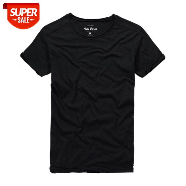 

retro t shirt for men pure cotton short sleeve o-neck breathable tee casual solid color clothes #yg5h, White;black