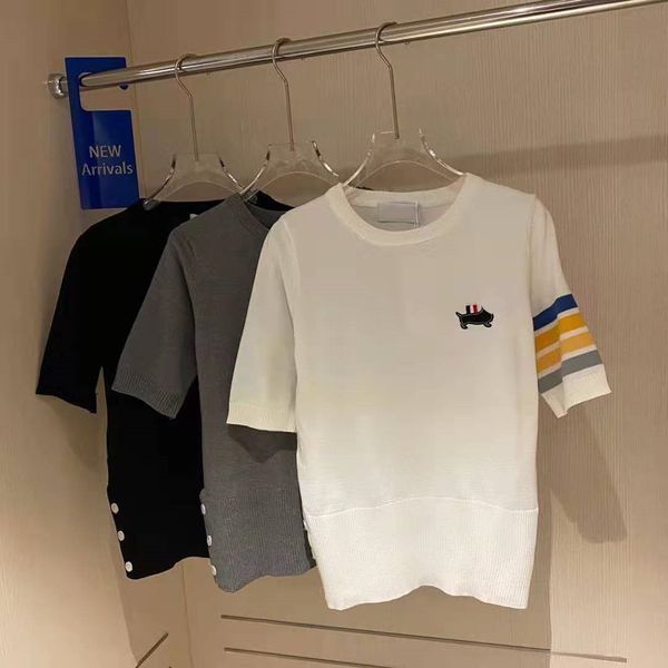 

high version 2021 summer new trendy puppy stitching simple, fresh, breathable, comfortable, aging and thin women's short sleeves, White