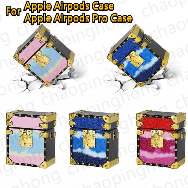 

covers for apple airpods pro protective shell luxury wireless bluetoot headphones earphone square case cute floral leather for air pods 2 1